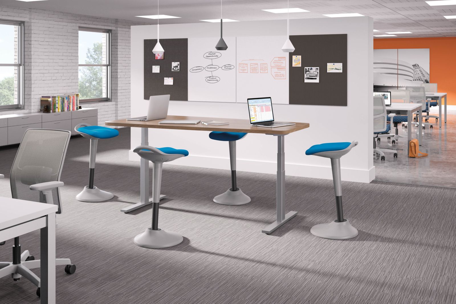 Coordinate Height Adjustable Base Hon Office Furniture